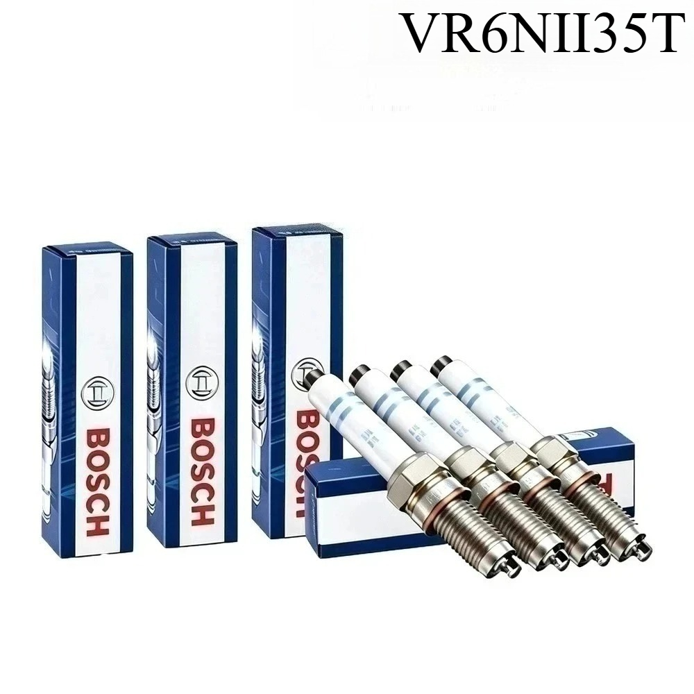 Bosch Spark Plug Iridium - ボッシュ純正VR6NII35Tスパークプラグ、耐油性カーボン、長期安定点火、CX-5 KE 2.0用