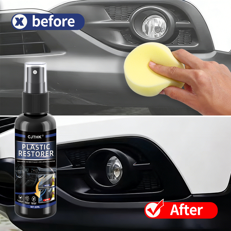 車のプラスチック復元剤 ブラック光沢プラスチック修復剤 長持 - Leather Cleaner Interior のレビューと価格