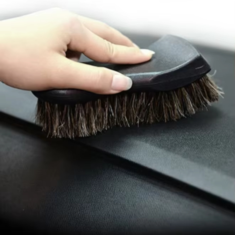 本物の馬毛レザー製車内清掃ブラシ - 効率的な車内清掃・洗浄 - Leather Cleaner Interior のレビューと価格